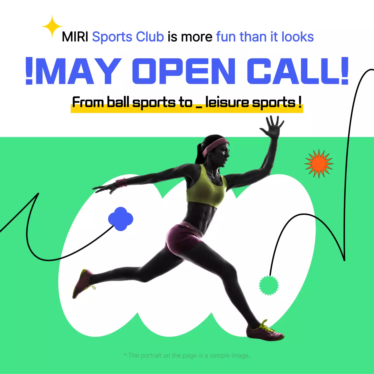 Green Modern Sports Announcement Instagram Carousel