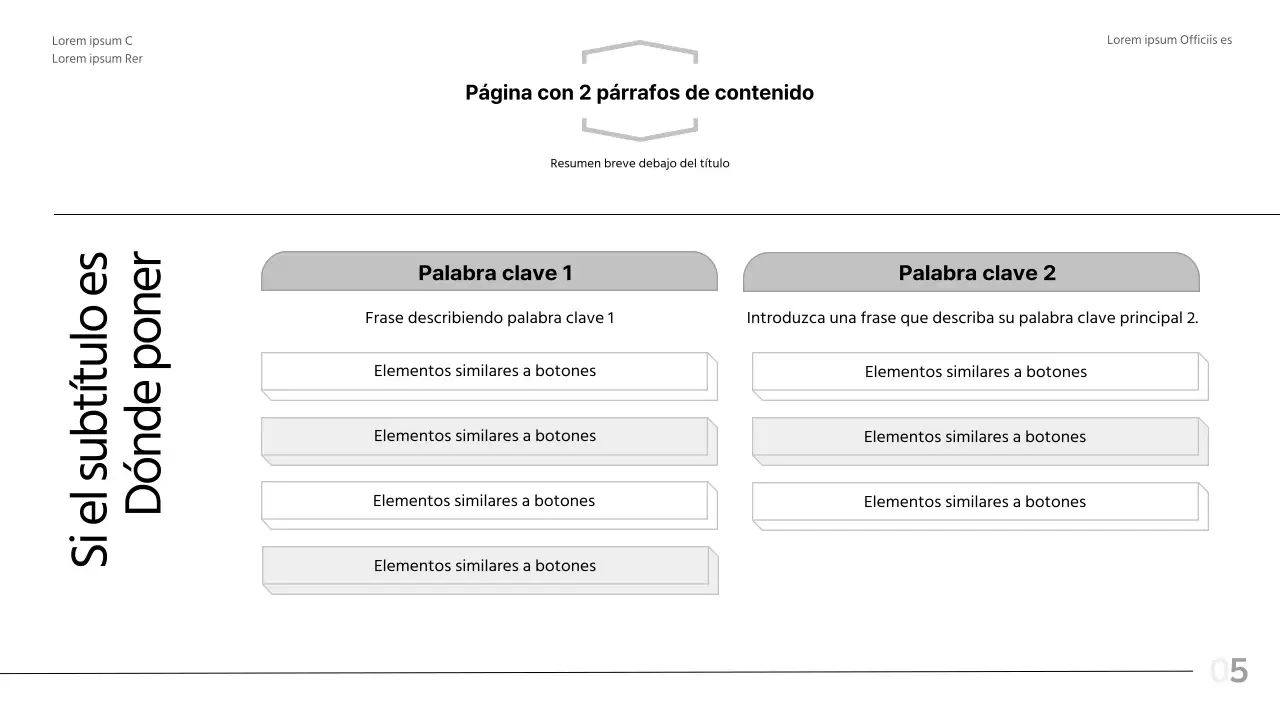 Informe en blanco y negro con un diseño moderno