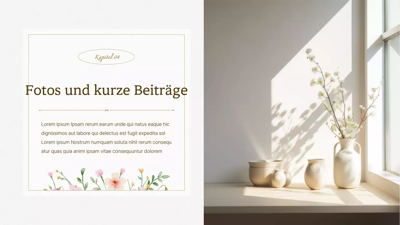 Luxuriöses Aquarell floralen Hintergrund Vorschlag in Elfenbein