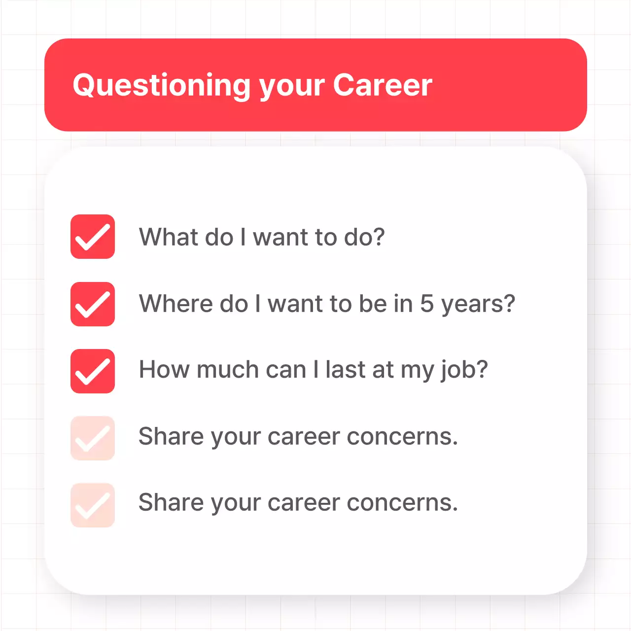 Promote Red's simple career roadmap tips