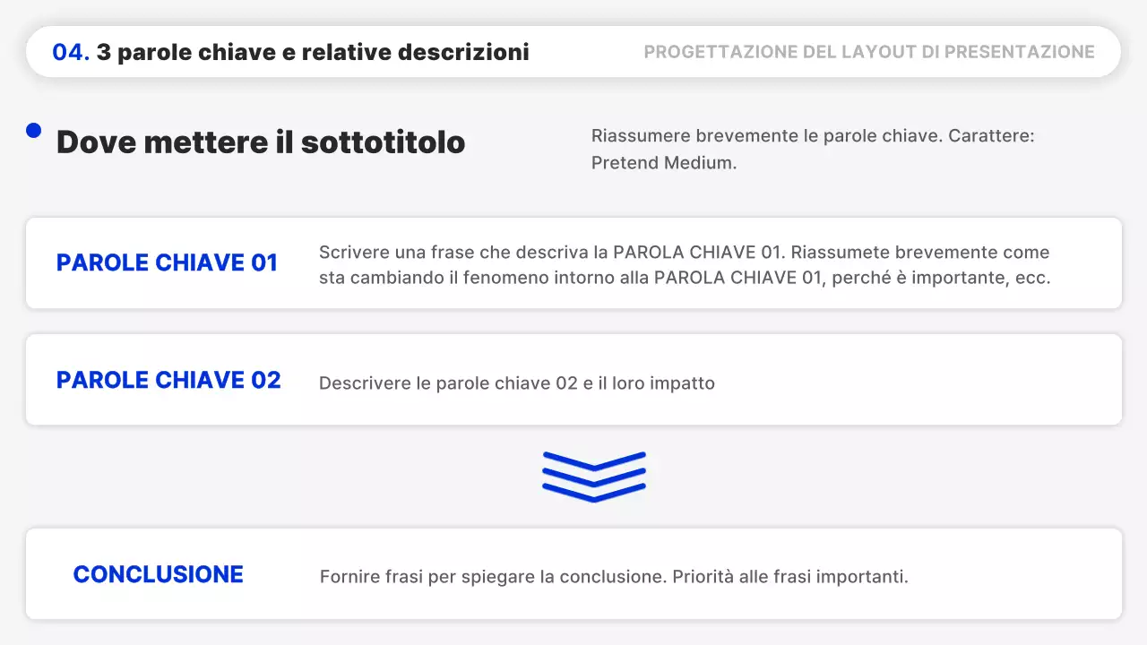 Una semplice relazione dal layout blu e nero