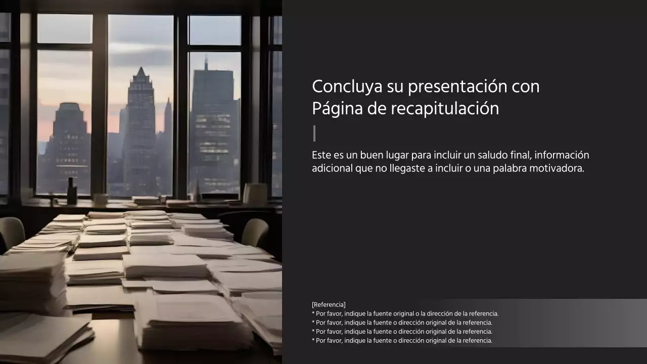 Presentaciones corporativas modernas en blanco y negro