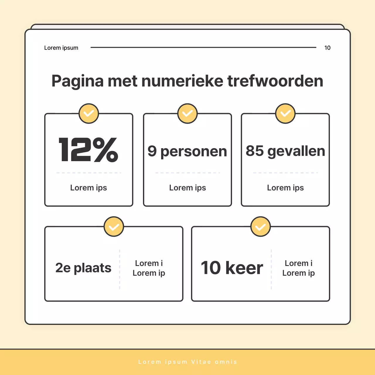 Een eenvoudige geel-witte nieuwsbriefpost van het welzijnskantoor