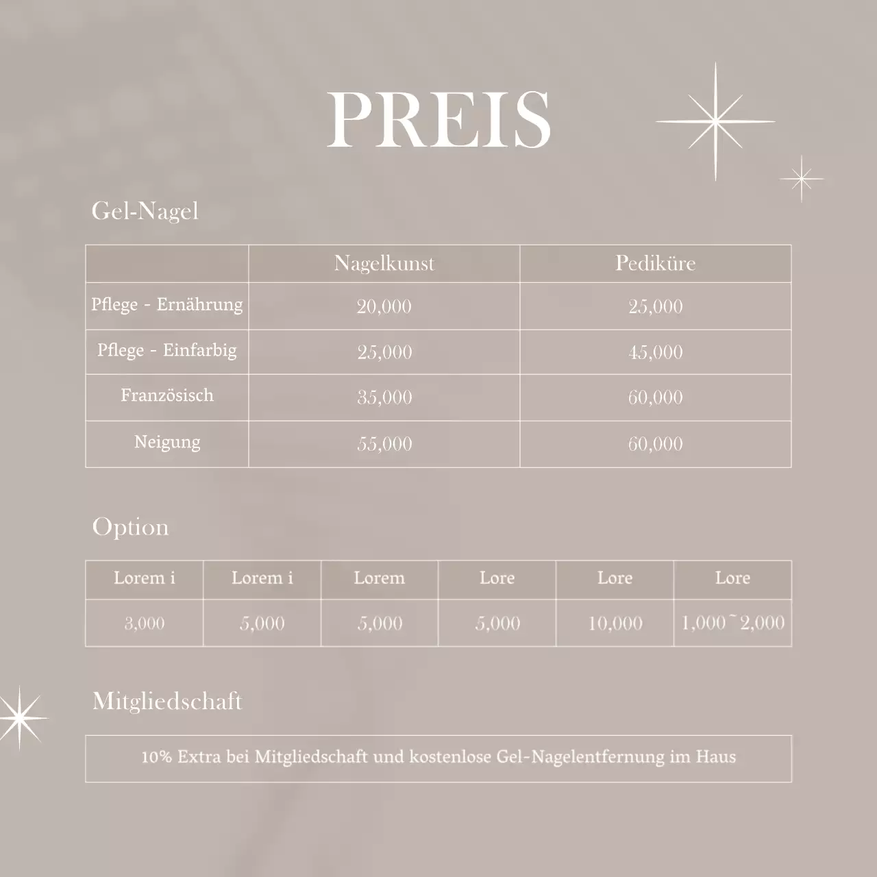 Werben Sie für ein einfaches Nailart-Schönheitsgeschäft in Hellblau