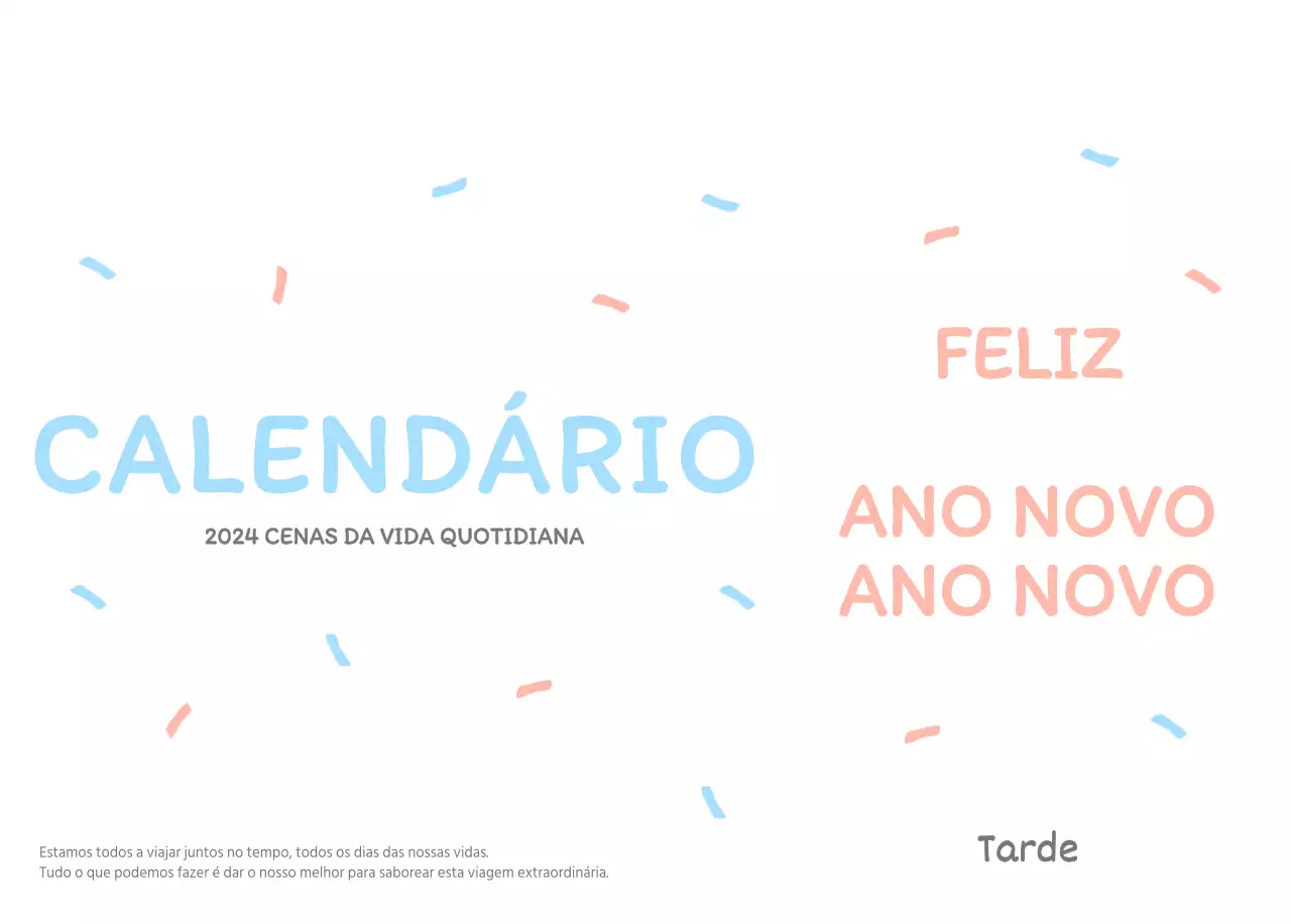 Calendários com ilustrações fofas