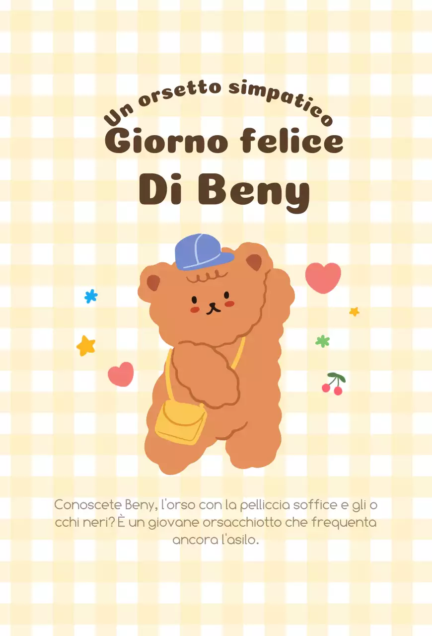 Merchandising con simpatiche illustrazioni di orsacchiotti