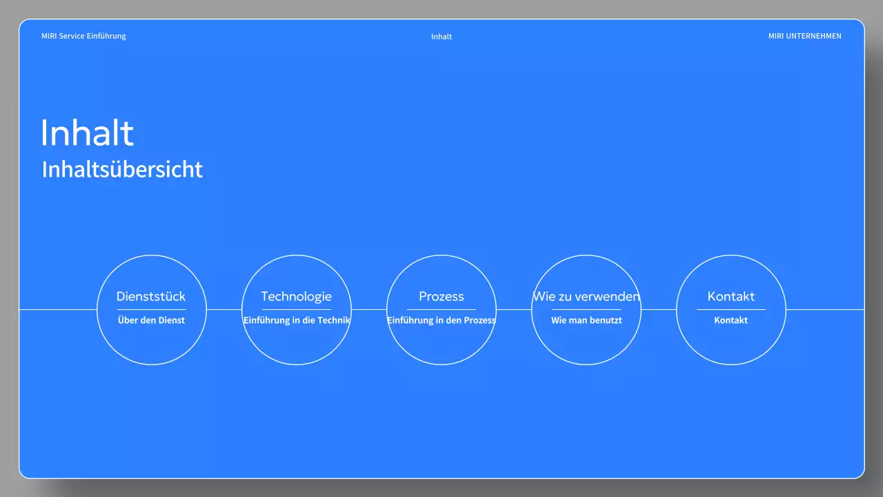 Eine einfache schwarz-blaue Dienstanweisung