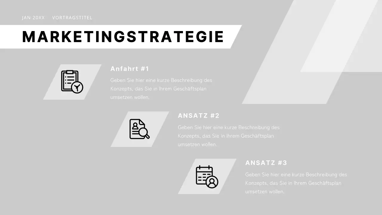 Schwarz-weißes modernes Geschäftsangebot