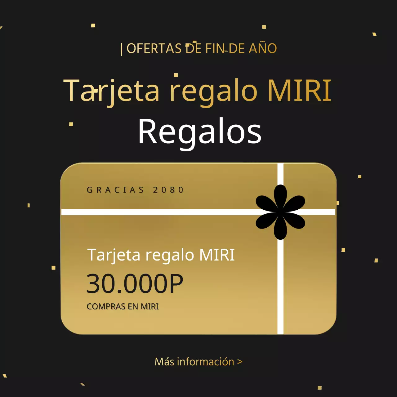 Anuncie una lujosa venta de premios de fin de año en oro y negro