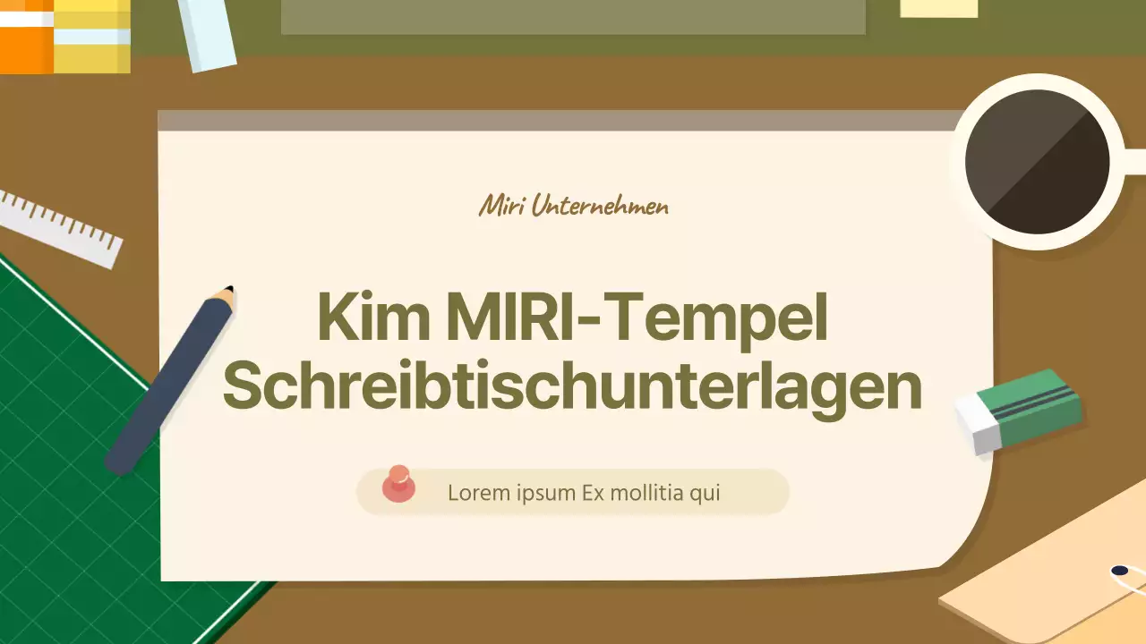 Ein gemütlicher Büroangestellter in khaki und braun Business Report