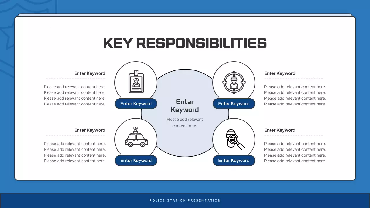 Blue Modern Police Newsletter Presentation