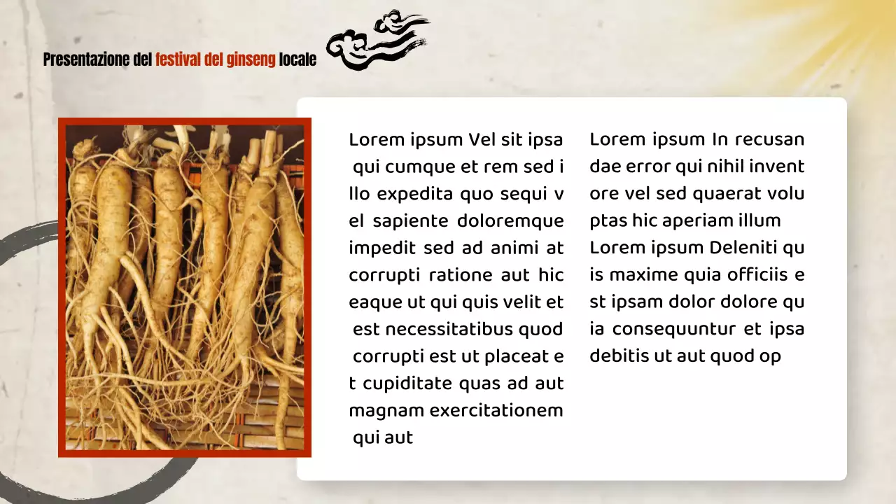 Guida alla tradizionale festa del ginseng rosso e beige