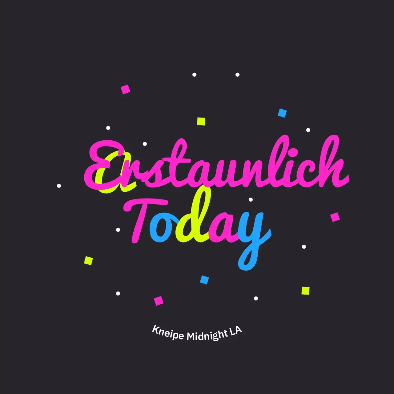 Entwürfe, die durch farbige Typografie auffallen