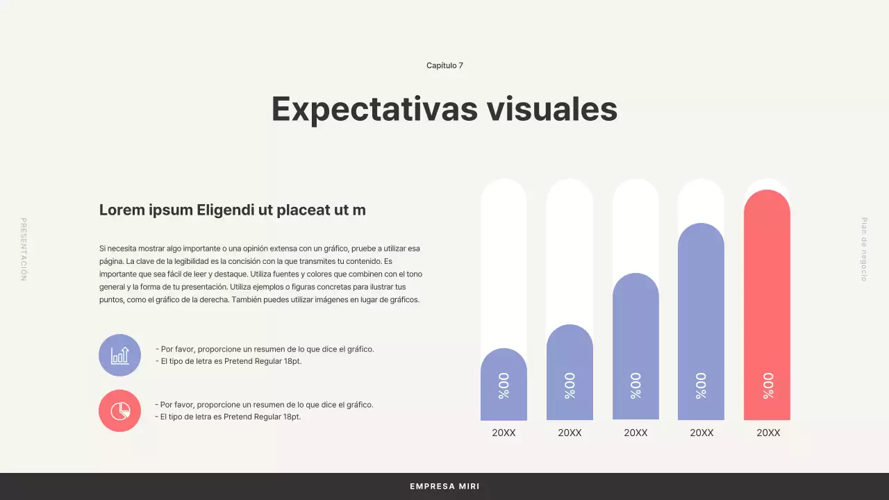 Plan de negocio con formas sencillas en beige