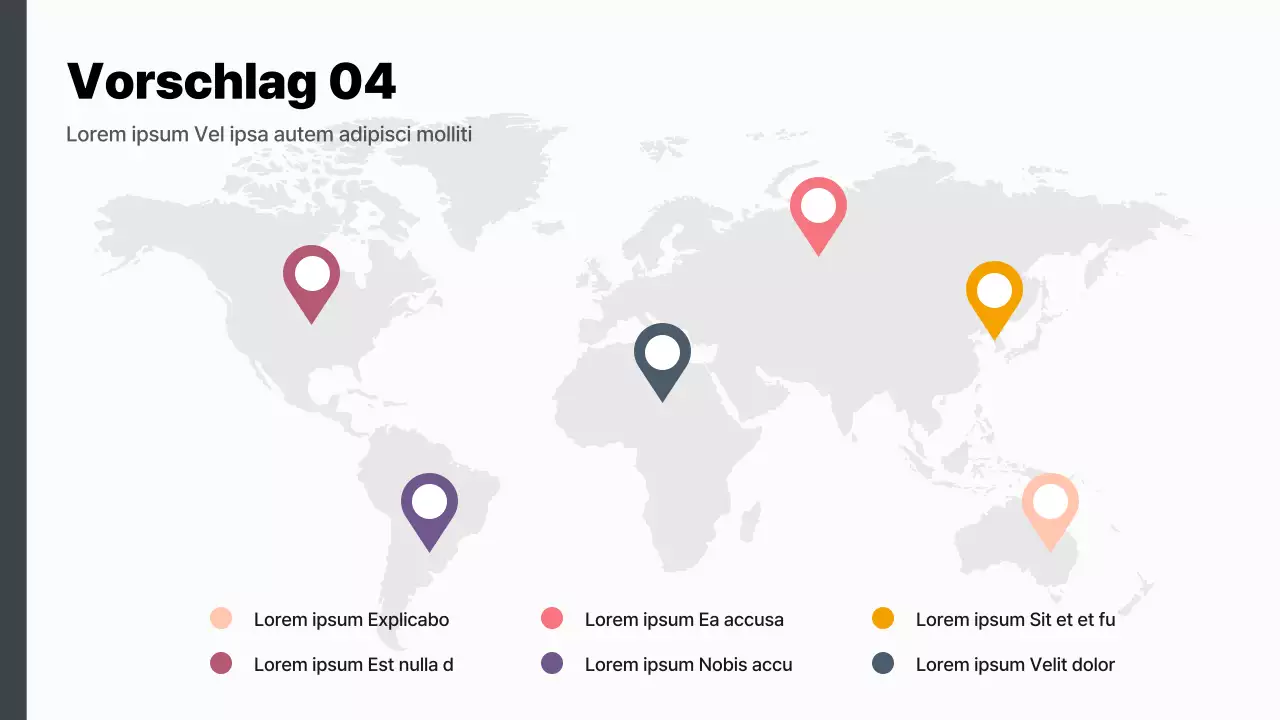 Ein moderner Ideenprozessbrief in Lila