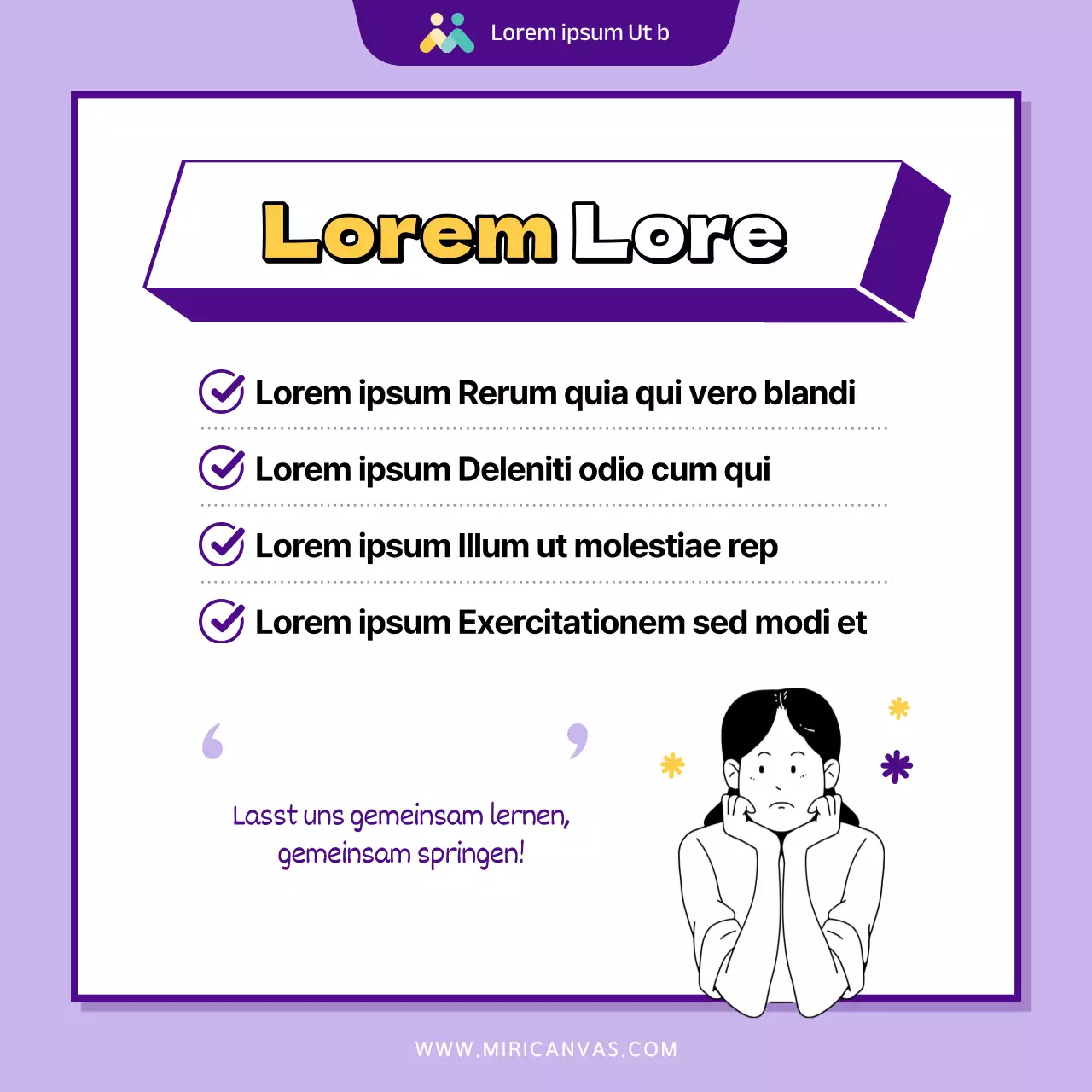 Modernes violettes und gelbes Programm zur Unterstützung der Beschäftigung von Frauen im öffentlichen Sektor Einstellungsförderung