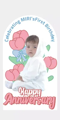 A cute pink baby shower photo.