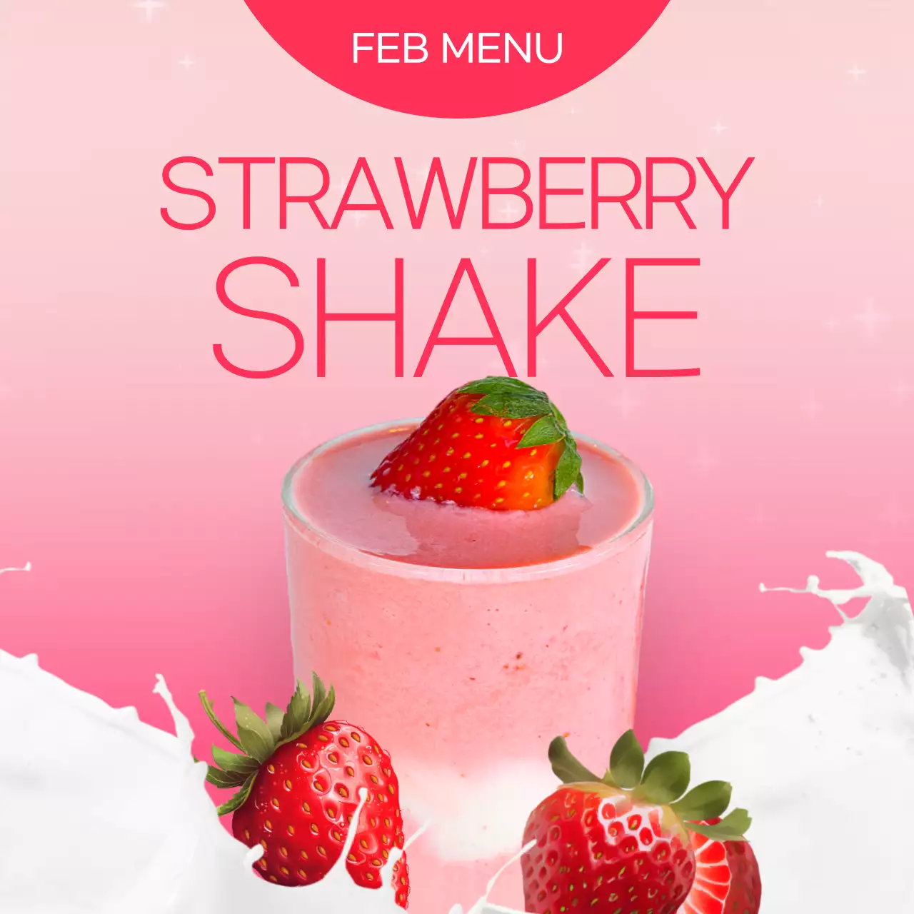 핑크의 강조스타일 딸기라떼 신메뉴 홍보