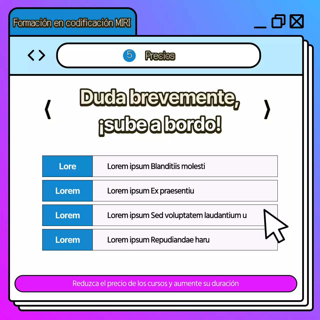 Promover la educación en codificación kitsch en azul y morado