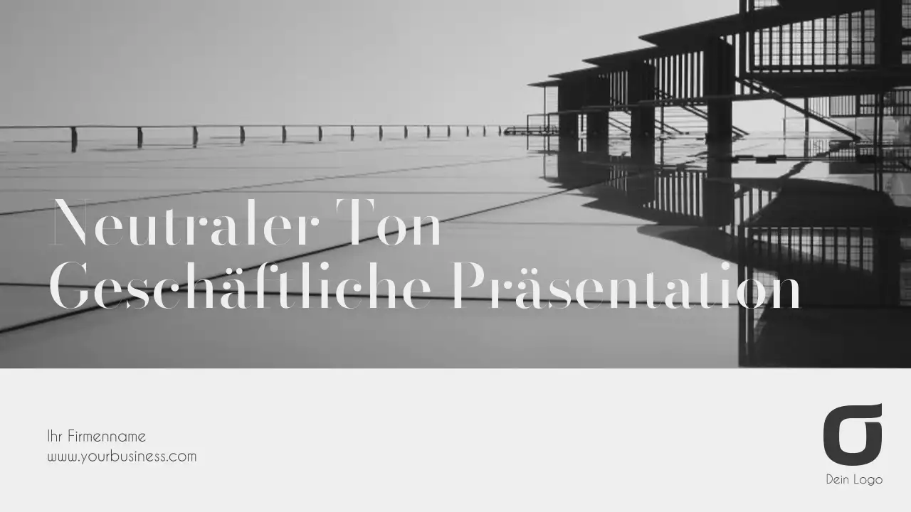 Elegante Geschäftsberichte in Schwarz und Weiß