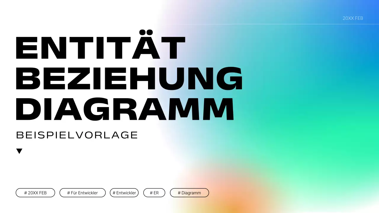 Ein moderner Entwicklungsdiagrammbericht in Weiß und Blau