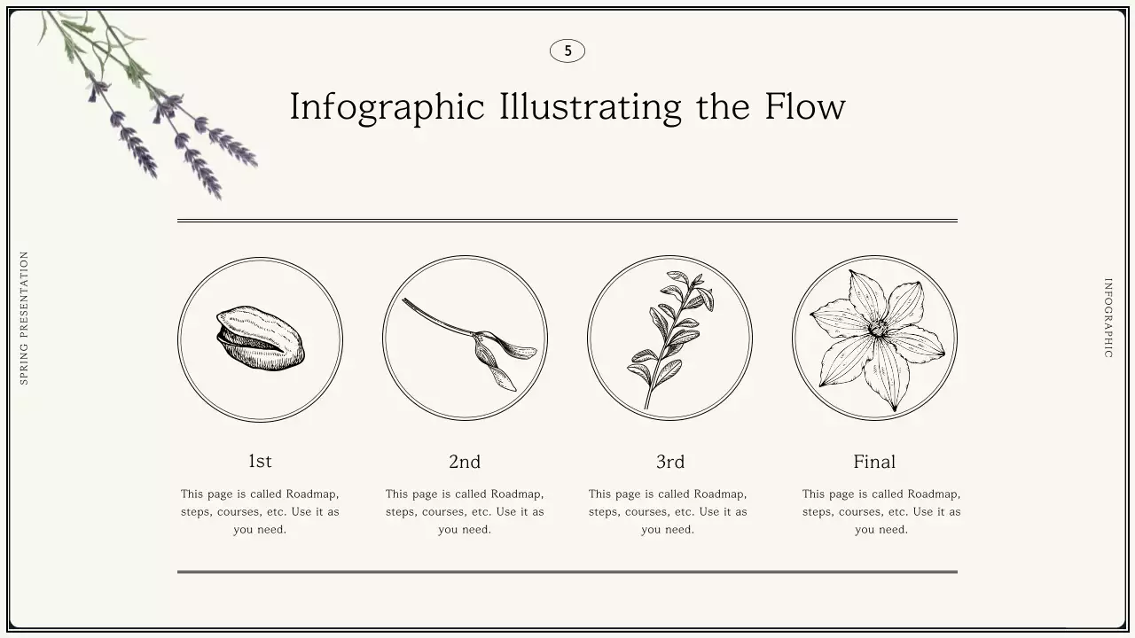 Beige Elegant Flower Presentation
