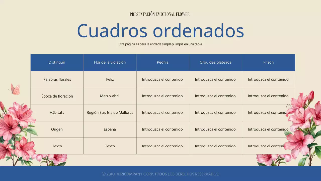 Sencilla y sentimental presentación floral primaveral en azul y marfil