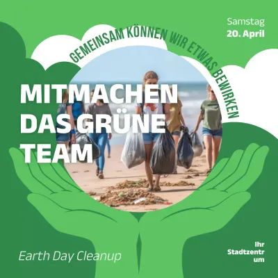 Umweltkampagne zum Green Earth Day