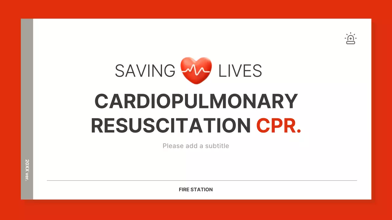 Red Modern Cpr Guide Presentation