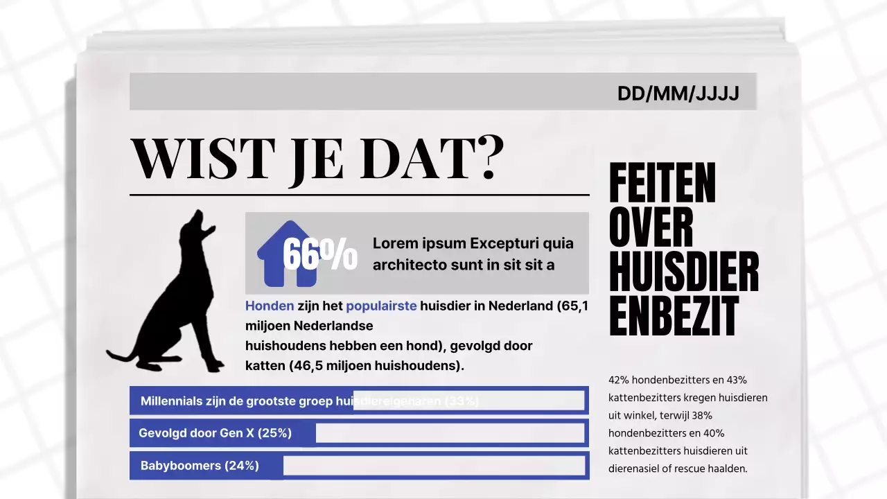 Blauw en Zwart Klassiek Kranten Thema Bedrijfsrapport