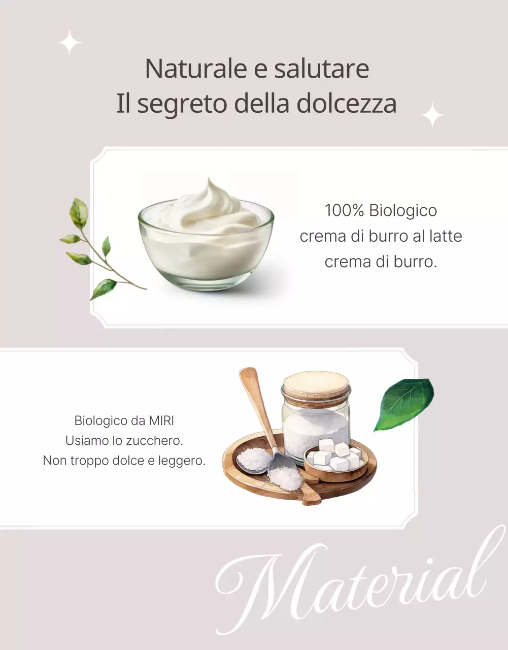 Promuovere una torta da forno classica in beige