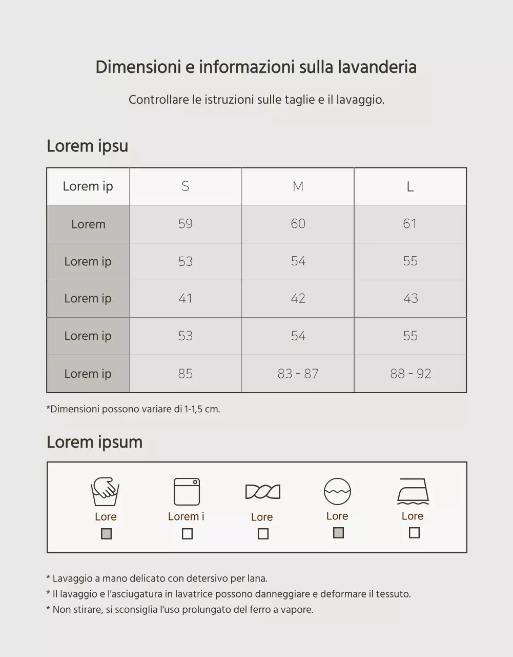 Annuncio di maglieria invernale moderna in beige e marrone