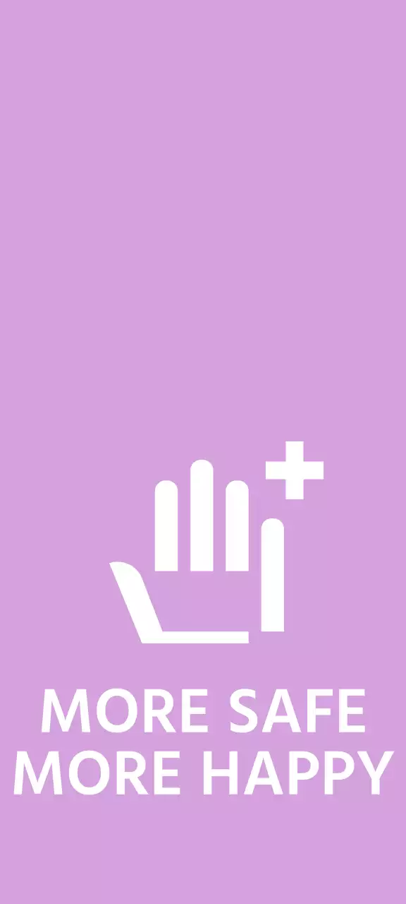 Simple design with hand icon