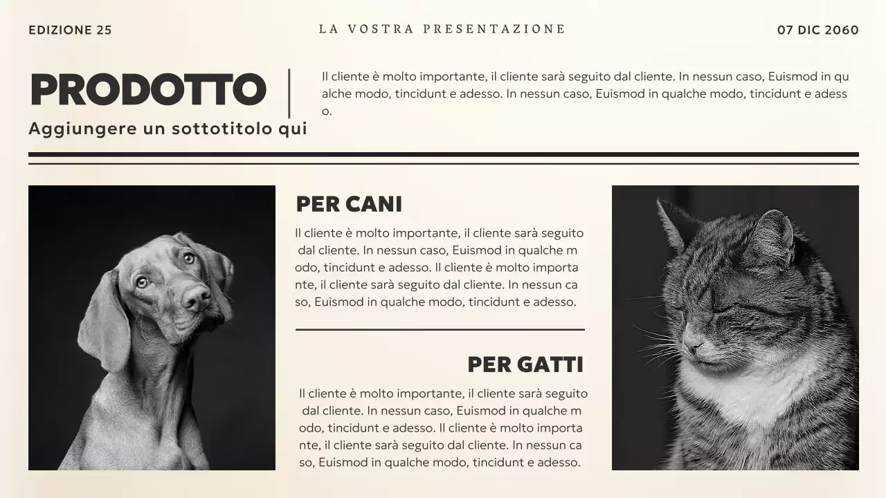 Nero e beige Tema notizie vintage Materiale aziendale