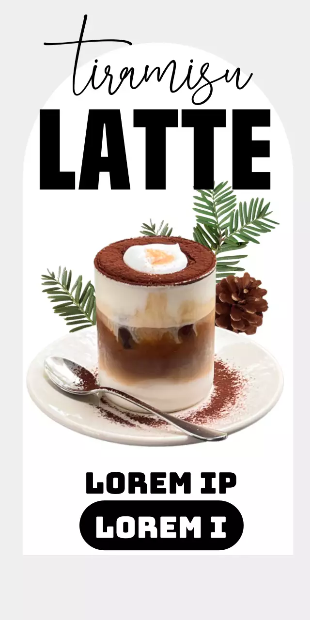 Een modern drankje met warme bruine tinten