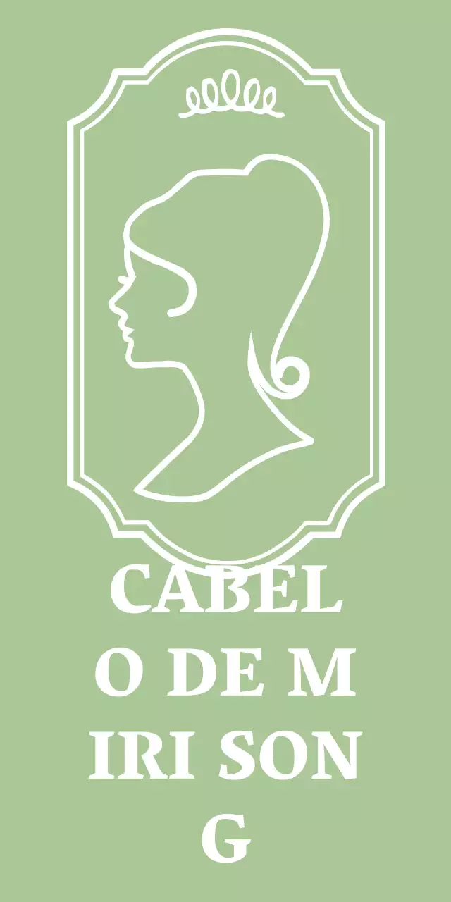 Salão de cabeleireiro com ilustração de linhas curvas