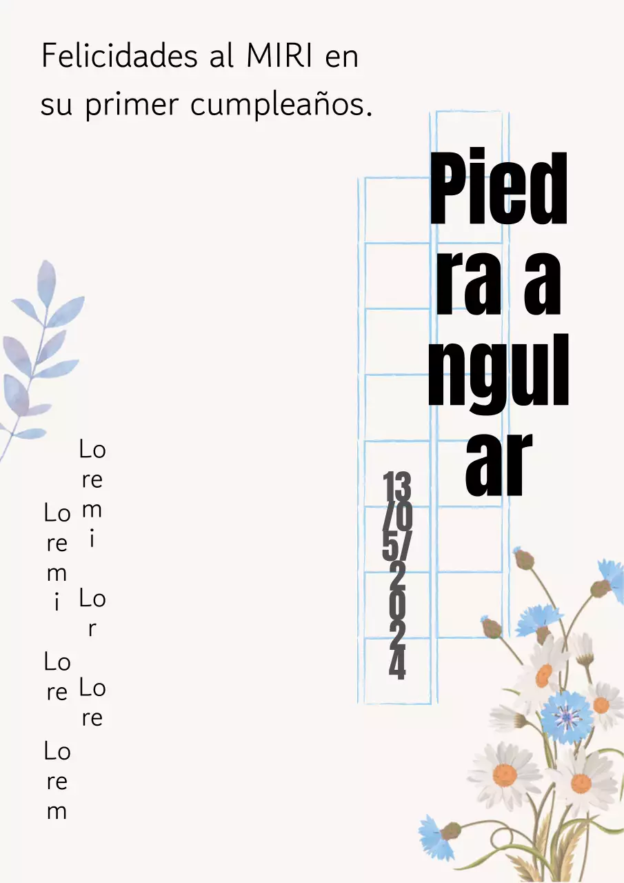 Mensaje de feliz cumpleaños en papel manuscrito vintage