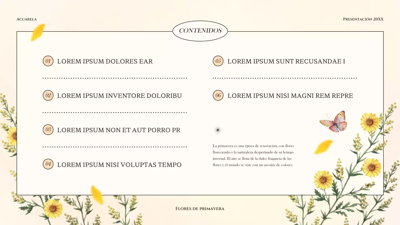 Clásica presentación floral primaveral en amarillo y verde