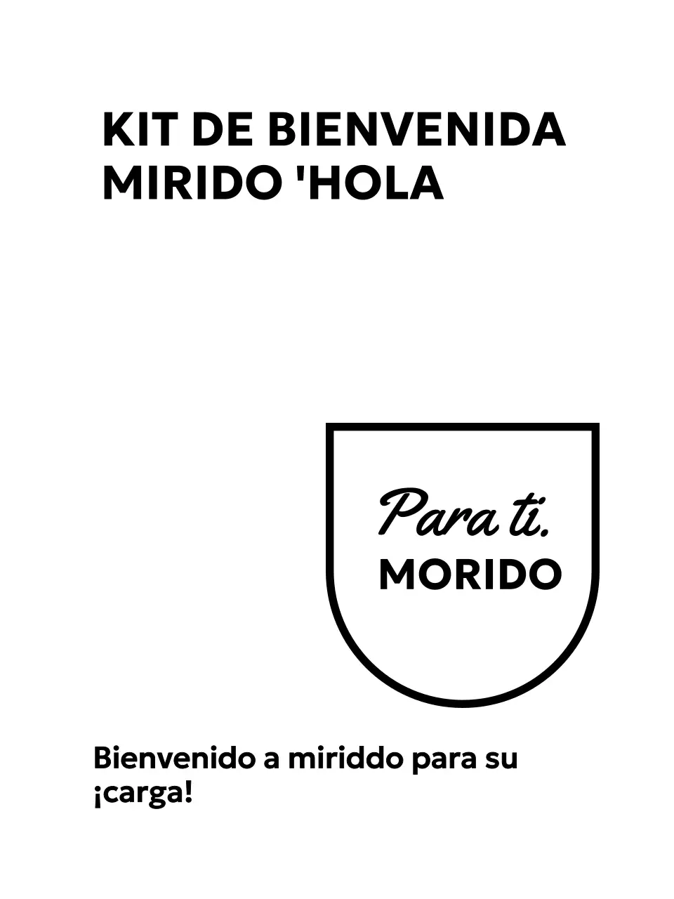 Kit de bienvenida de empresa con fuentes góticas y cursivas