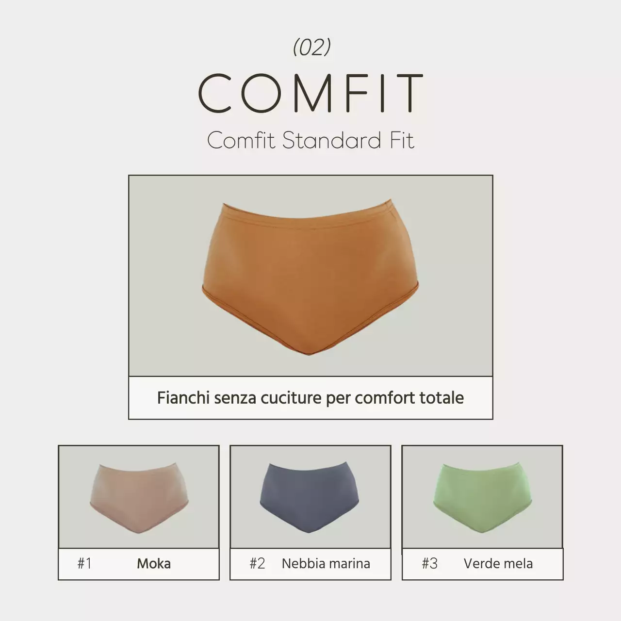 Pubblicità di biancheria intima semplice in bianco e chartreuse