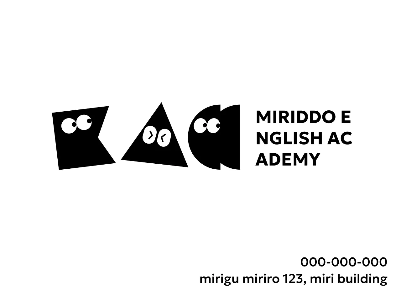 English Academy with a cute concept with cartoon characters