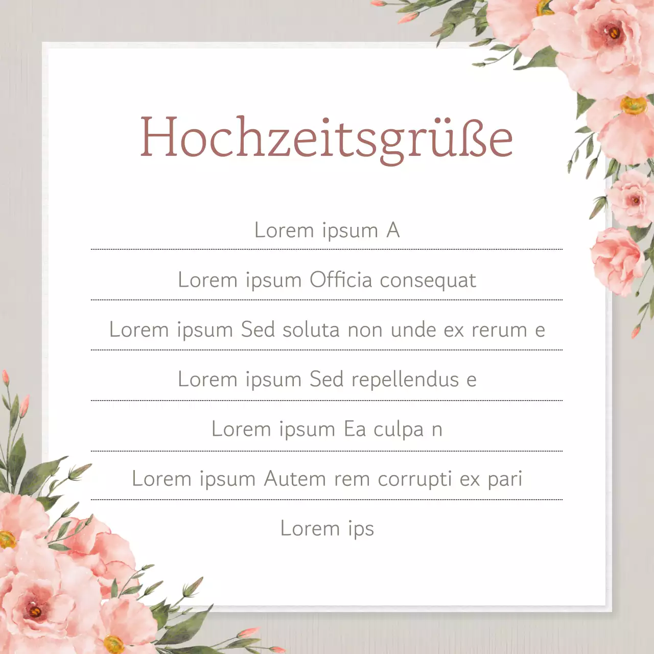 Ein süßer Dankesbrief mit rosa Hintergrund