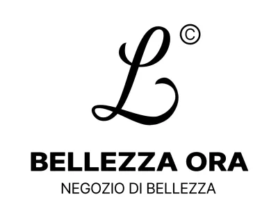 Negozio di bellezza di lusso con alfabeto corsivo