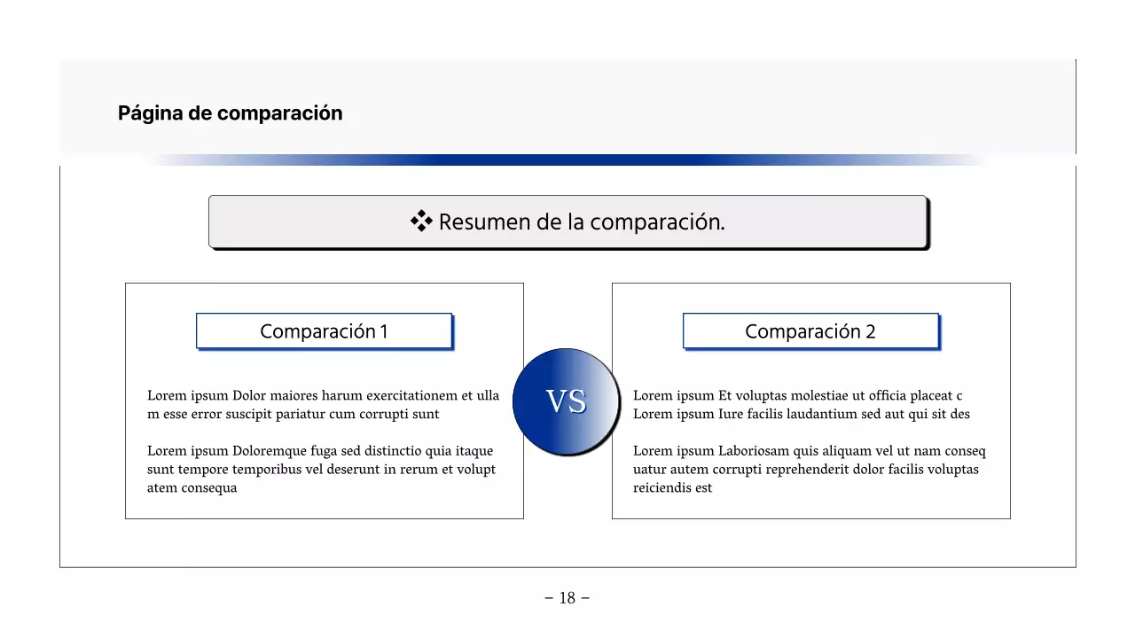 Informe básico imprimible en azul marino y gris