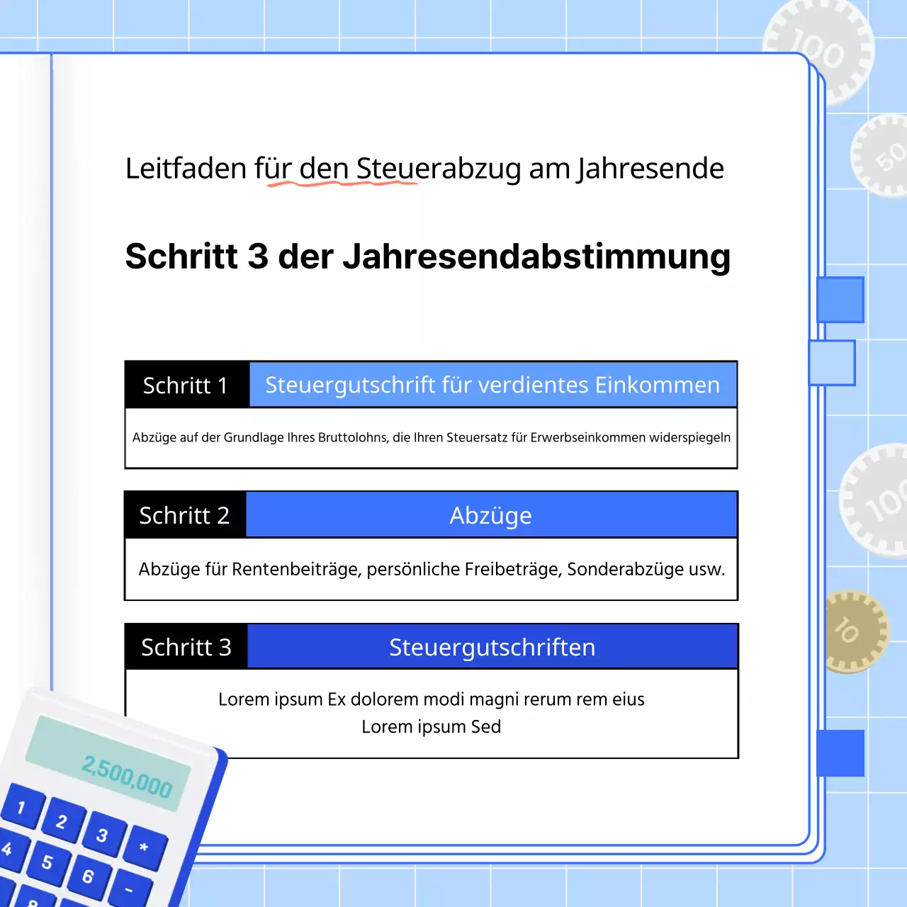 Über den Blue's Guide to Year-End Reconciliation