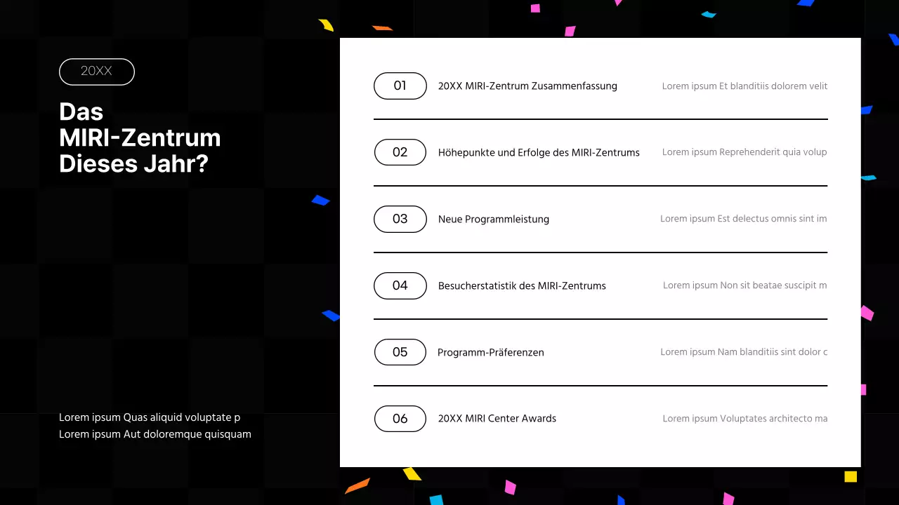 Kitschige Finanzberichte zum Jahresende in Pink und fluoreszierenden Farben