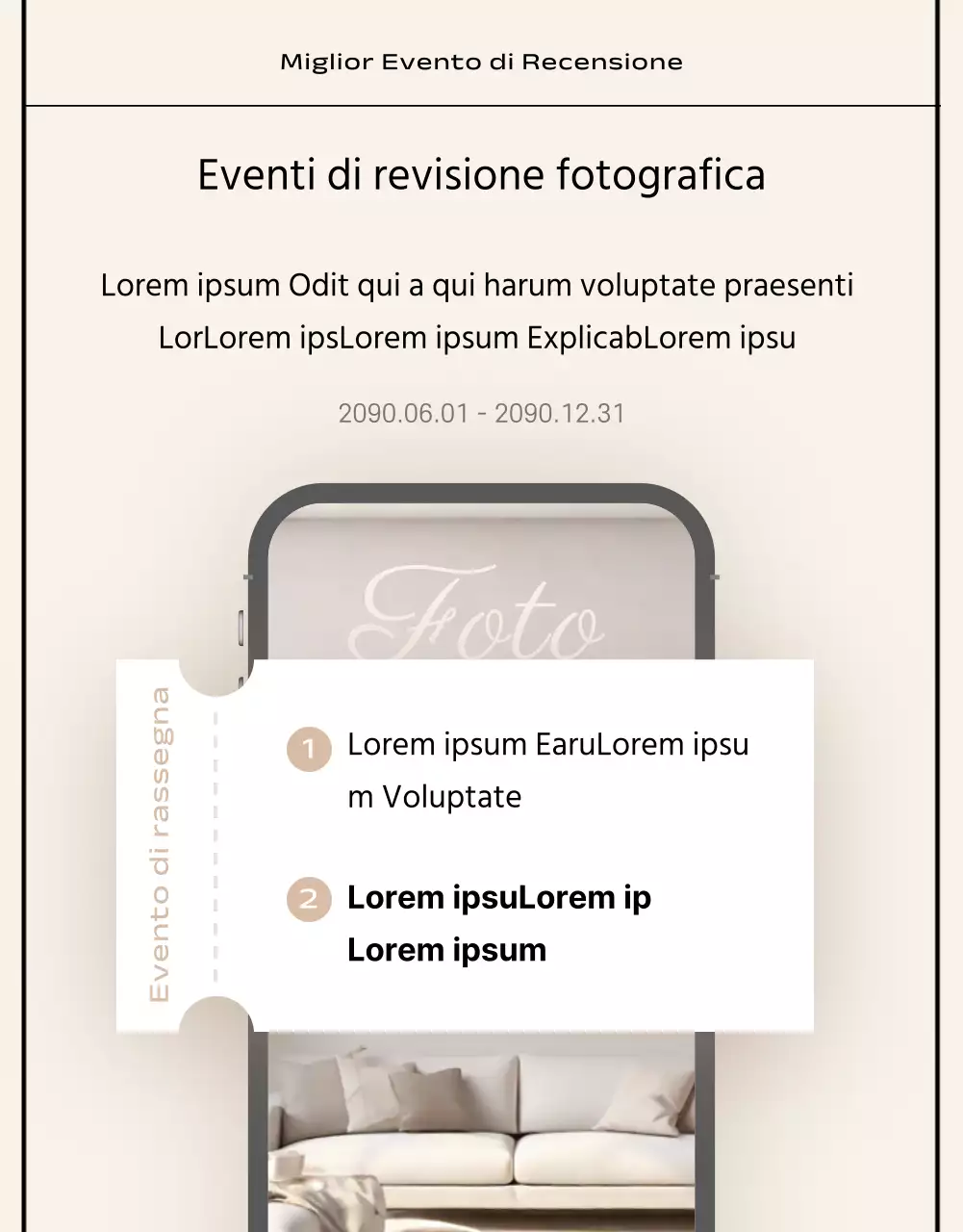 Stile essenziale in nero e beige Marchio commerciale