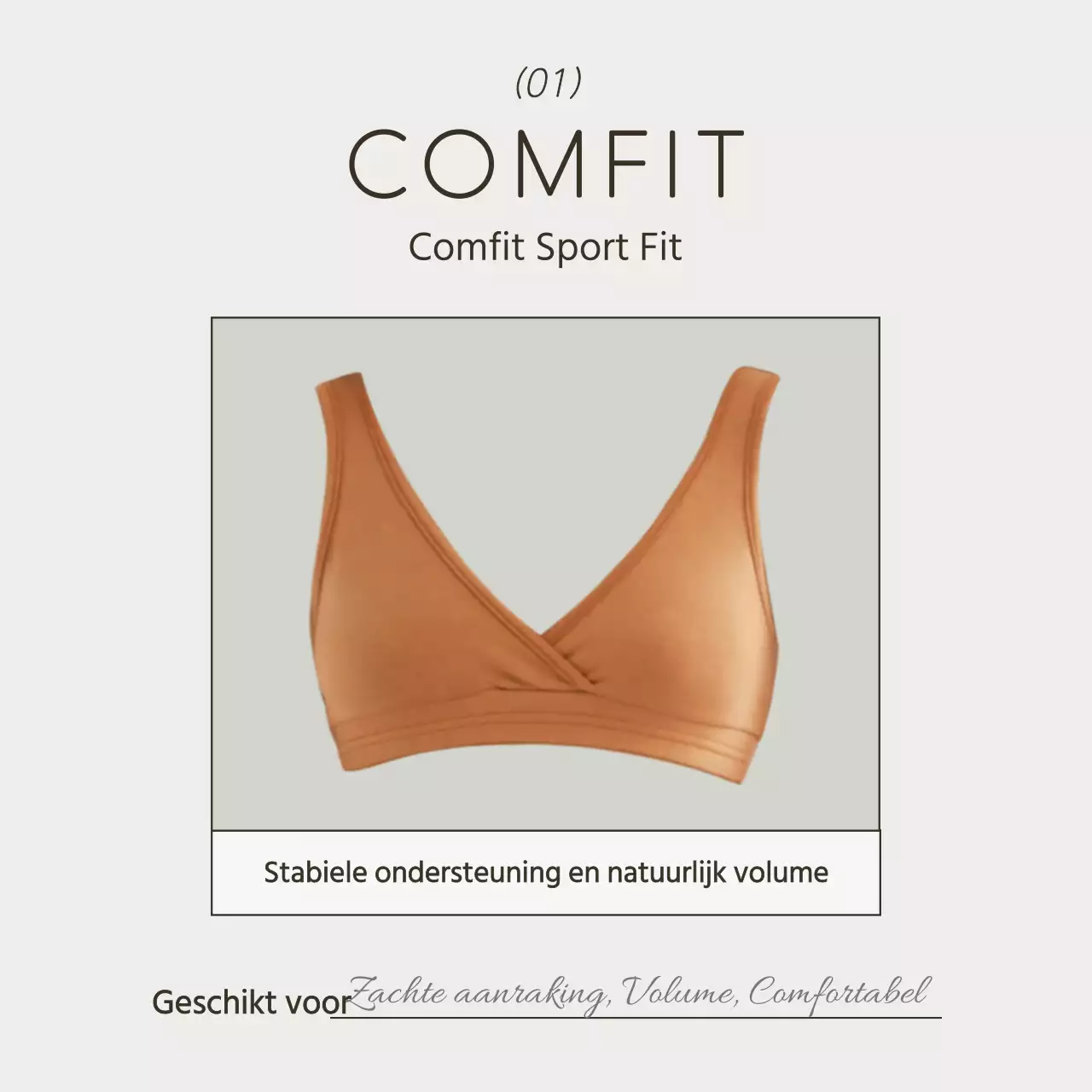 Eenvoudige ondergoedadvertentie in wit en chartreuse