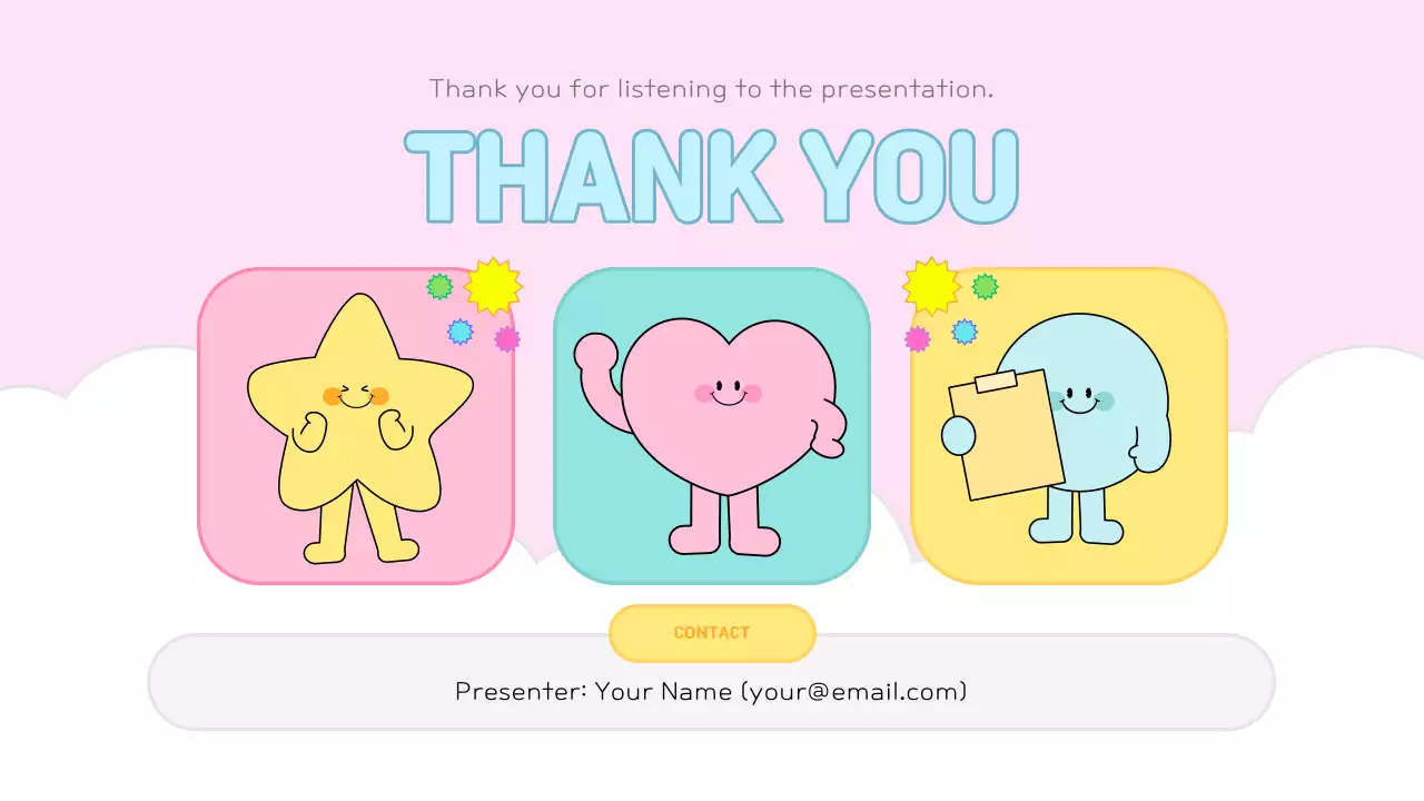 Colorful Cute Template Presentation