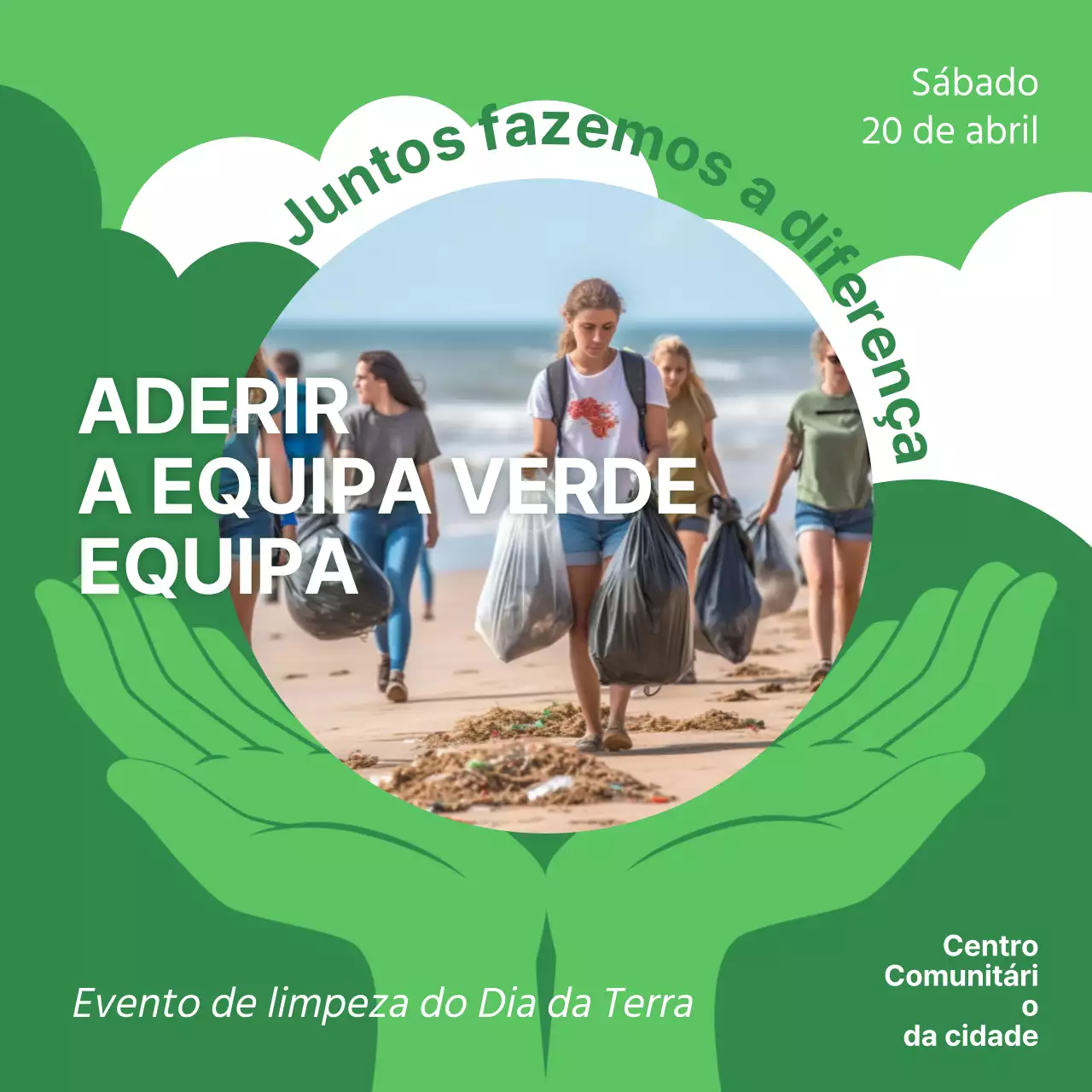 Campanha de eventos ambientais do Dia da Terra Verde